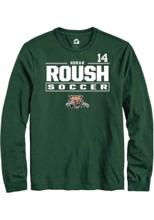Norah Roush  Ohio Bobcats Green Rally NIL Stacked Box Long Sleeve T Shirt