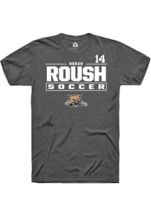 Norah Roush  Ohio Bobcats Grey Rally NIL Stacked Box Short Sleeve T Shirt