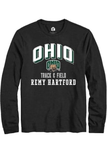 Remy Hartford  Ohio Bobcats Black Rally NIL Arch Logo Long Sleeve T Shirt