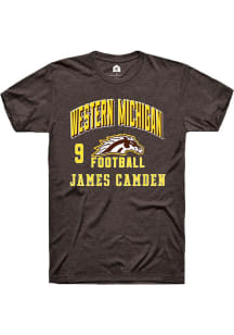 James Camden Brown Western Michigan Broncos NIL Arch Logo Short Sleeve T Shirt