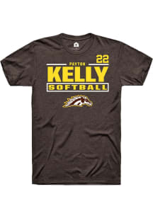 Payton Kelly Brown Western Michigan Broncos NIL Stacked Box Short Sleeve T Shirt
