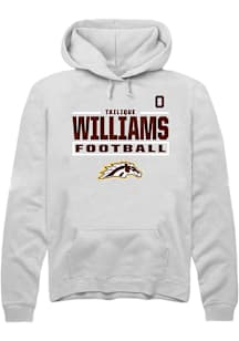 Tailique Williams  Rally Western Michigan Broncos Mens White Football NIL Stacked Box Long Sleeve..