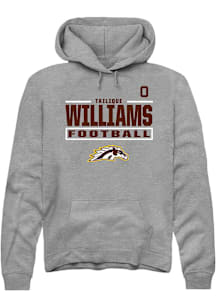 Tailique Williams  Rally Western Michigan Broncos Mens Grey Football NIL Stacked Box Long Sleeve H..