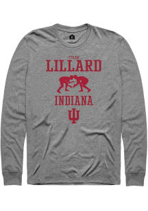 Tyler Lillard Rally Mens Graphite Indiana Hoosiers NIL Sport Icon Tee