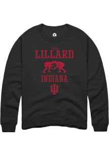 Tyler Lillard Rally Mens Black Indiana Hoosiers NIL Sport Icon Crew Sweatshirt