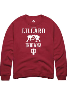 Tyler Lillard Rally Mens Red Indiana Hoosiers NIL Sport Icon Crew Sweatshirt