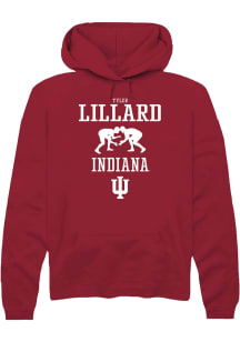 Tyler Lillard Rally Mens Red Indiana Hoosiers NIL Sport Icon Hooded Sweatshirt