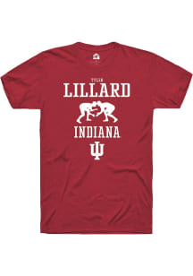 Tyler Lillard Red Indiana Hoosiers NIL Sport Icon Short Sleeve T Shirt