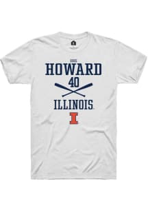 Zoie Howard White Illinois Fighting Illini NIL Sport Icon Short Sleeve T Shirt