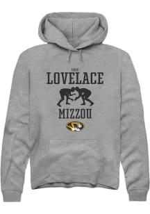 Eric Lovelace  Rally Missouri Tigers Mens Graphite NIL Sport Icon Long Sleeve Hoodie