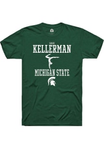 Sage Kellerman  Michigan State Spartans Green Rally NIL Sport Icon Short Sleeve T Shirt