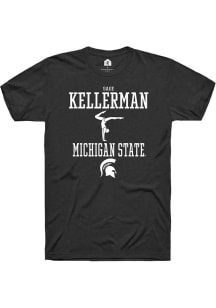 Sage Kellerman  Michigan State Spartans Black Rally NIL Sport Icon Short Sleeve T Shirt