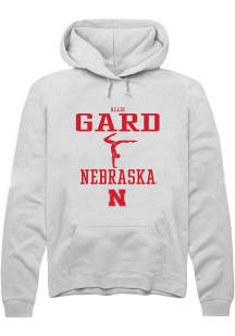 Allie Gard Rally Mens White Nebraska Cornhuskers NIL Sport Icon Hooded Sweatshirt
