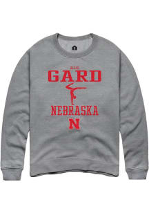 Allie Gard Rally Mens Graphite Nebraska Cornhuskers NIL Sport Icon Crew Sweatshirt