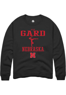Allie Gard Rally Mens Black Nebraska Cornhuskers NIL Sport Icon Crew Sweatshirt