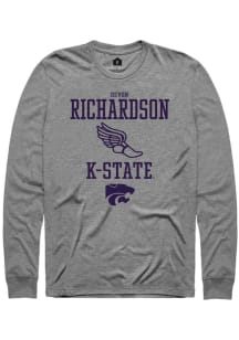 Devon Richardson Rally Mens Graphite K-State Wildcats NIL Sport Icon Tee