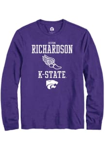 Devon Richardson Rally Mens Purple K-State Wildcats NIL Sport Icon Tee