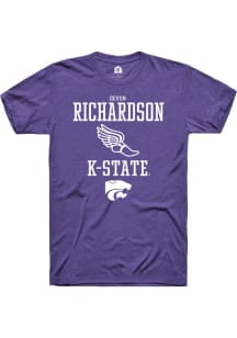 Devon Richardson Purple K-State Wildcats NIL Sport Icon Short Sleeve T Shirt