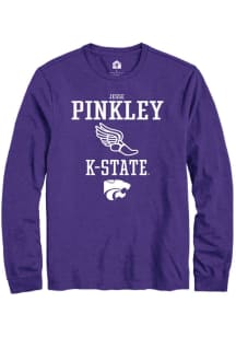 Jesse Pinkley Rally Mens Purple K-State Wildcats NIL Sport Icon Tee