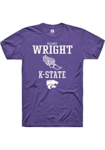 Delaney Wright Purple K-State Wildcats NIL Sport Icon Short Sleeve T Shirt