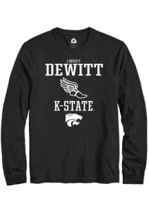 Lindsey DeWitt Rally Mens Black K-State Wildcats NIL Sport Icon Tee