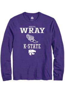 Shalysa Wray Rally Mens Purple K-State Wildcats NIL Sport Icon Tee