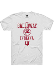 Trey Galloway  Indiana Hoosiers White Rally NIL Sport Icon Short Sleeve T Shirt