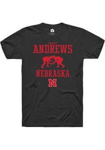 Harley Andrews  Nebraska Cornhuskers Black Rally NIL Sport Icon Short Sleeve T Shirt