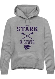 Emily Stark  Rally K-State Wildcats Mens Graphite NIL Sport Icon Long Sleeve Hoodie