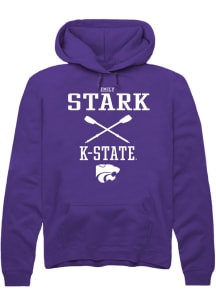 Emily Stark  Rally K-State Wildcats Mens Purple NIL Sport Icon Long Sleeve Hoodie