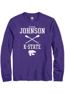 McKenna Johnson  K-State Wildcats Purple Rally NIL Sport Icon Long Sleeve T Shirt