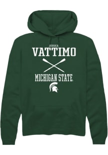 Jessica Vattimo  Rally Michigan State Spartans Mens Green NIL Sport Icon Long Sleeve Hoodie