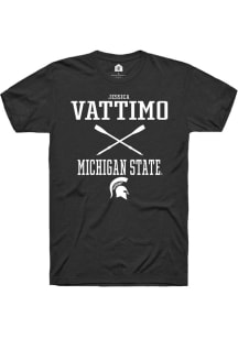 Jessica Vattimo  Michigan State Spartans Black Rally NIL Sport Icon Short Sleeve T Shirt