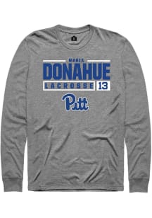 Maria Donahue Rally Mens Graphite Pitt Panthers NIL Stacked Box Tee