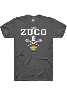 Talia Zuco Dark Grey Pitt Panthers NIL Sport Icon Short Sleeve T Shirt