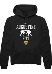 Luca Augustine Rally Mens Black Pitt Panthers NIL Sport Icon Hooded Sweatshirt