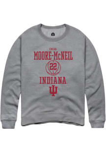 Chloe Moore-McNeil Rally Mens Graphite Indiana Hoosiers NIL Sport Icon Crew Sweatshirt