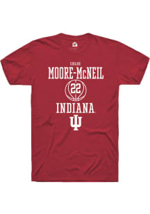 Chloe Moore-McNeil  Indiana Hoosiers Red Rally NIL Sport Icon Short Sleeve T Shirt
