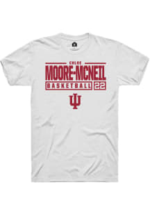 Chloe Moore-McNeil  Indiana Hoosiers White Rally NIL Stacked Box Short Sleeve T Shirt