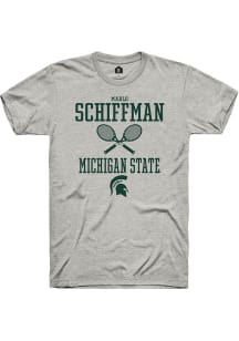 Marlo Schiffman Ash Michigan State Spartans NIL Sport Icon Short Sleeve T Shirt