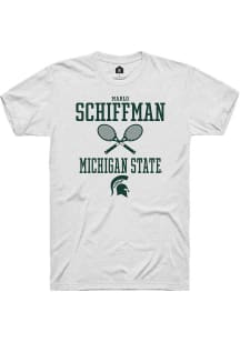 Marlo Schiffman White Michigan State Spartans NIL Sport Icon Short Sleeve T Shirt