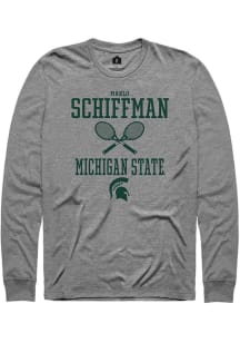 Marlo Schiffman Rally Mens Graphite Michigan State Spartans NIL Sport Icon Tee