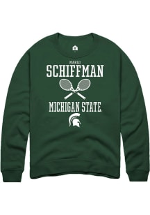 Marlo Schiffman Rally Mens Green Michigan State Spartans NIL Sport Icon Crew Sweatshirt