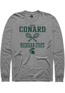 Nicole Conard Rally Mens Graphite Michigan State Spartans NIL Sport Icon Tee