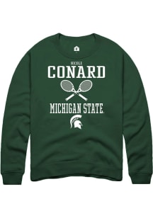 Nicole Conard Rally Mens Green Michigan State Spartans NIL Sport Icon Crew Sweatshirt