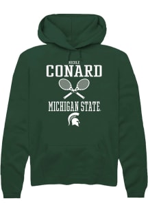 Nicole Conard Rally Mens Green Michigan State Spartans NIL Sport Icon Hooded Sweatshirt