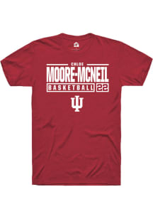Chloe Moore-McNeil  Indiana Hoosiers Red Rally NIL Stacked Box Short Sleeve T Shirt