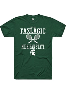 Sarah Fazlagic Green Michigan State Spartans NIL Sport Icon Short Sleeve T Shirt