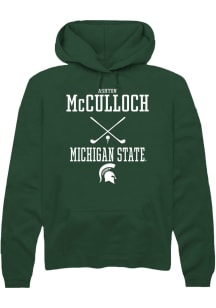 Ashton McCulloch Rally Mens Green Michigan State Spartans NIL Sport Icon Hooded Sweatshirt