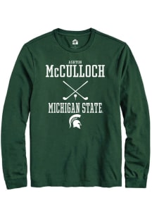 Ashton McCulloch Rally Mens Green Michigan State Spartans NIL Sport Icon Tee